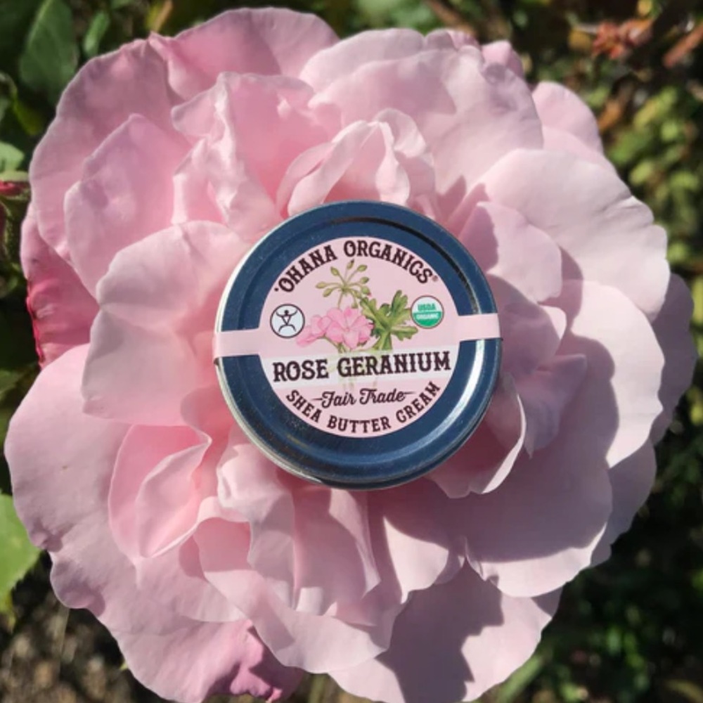 OHANA ORGANICS Rose Geranium Shea Butter Cream